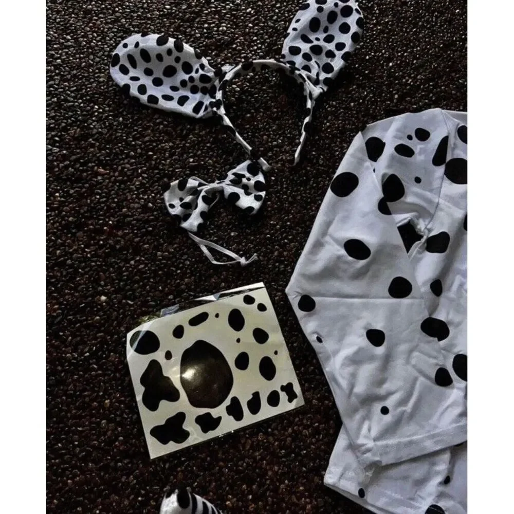 Cow shirt costume accessories Halloween kids girls child size 8 10‎